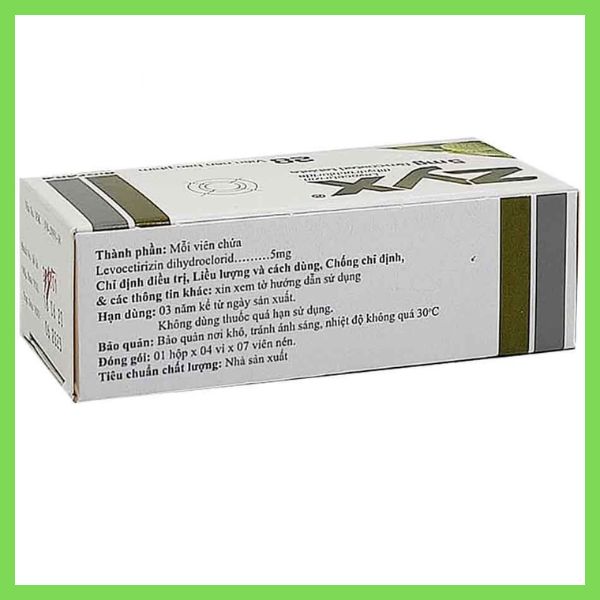 Thuốc Zyx 5mg điều trị viêm mũi dị ứng liều dùng và lưu ý 11 Thuốc Zyx 5mg điều trị viêm mũi dị ứng, hắt hơi, chảy nước mũi, viêm kết mạc dị ứng (5)
