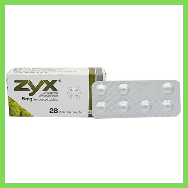 Thuốc Zyx 5mg điều trị viêm mũi dị ứng liều dùng và lưu ý 8 Thuốc Zyx 5mg điều trị viêm mũi dị ứng, hắt hơi, chảy nước mũi, viêm kết mạc dị ứng (2)