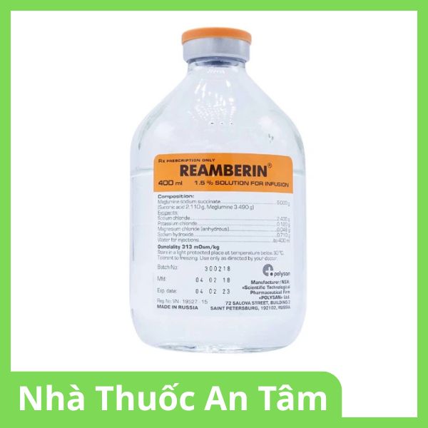 Dung dịch truyền Reamberin giảm oxy huyết và giải độc (4)
