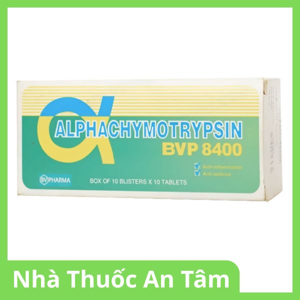 Viên nén Alphachymotrypsin BVP 8400 chống viêm, chống phù nề