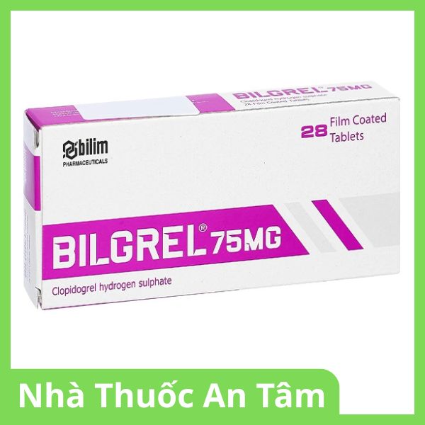 Viên nén Bilgrel 75mg phòng chứa các biến cố huyết khối làm chuối động mạch