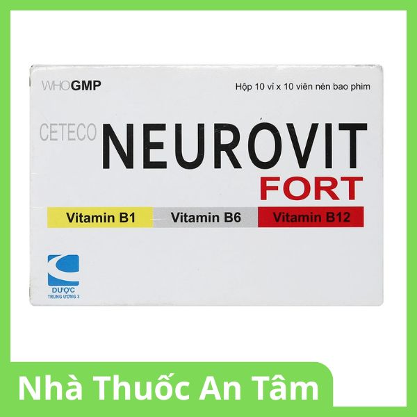 thuoc-ceteco-neurovit-fort-2 Viên nén Ceteco Neurovit Fort trị thiếu các vitamin B1, B6, B12 (2)