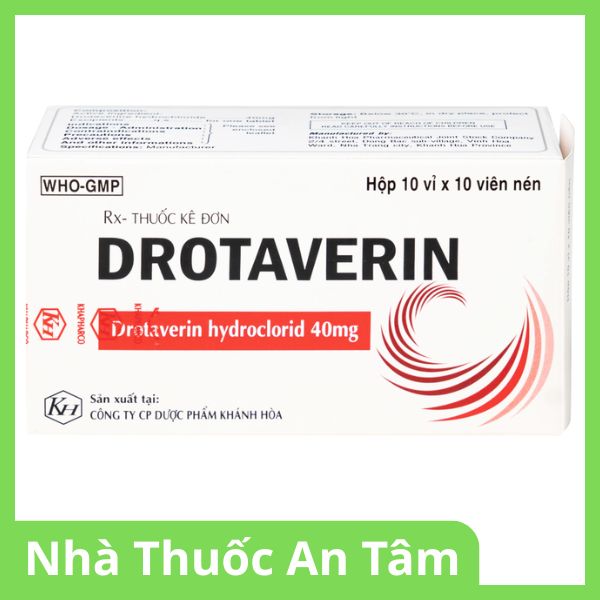 Viên nén Drotaverin 40mg điều trị cơn co thắt dạ dày và ruột, hội chứng ruột bị kích thích