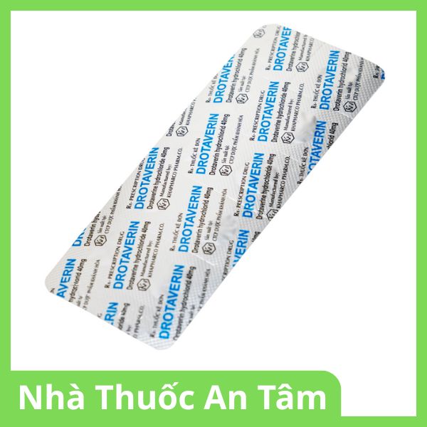 Viên nén Drotaverin 40mg điều trị cơn co thắt dạ dày và ruột, hội chứng ruột bị kích thích (6)
