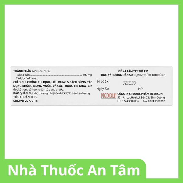 thuoc-fedcerine-500mg-3 Viên nén Fedcerine 500mg điều trị viêm loét đại tràng (3)