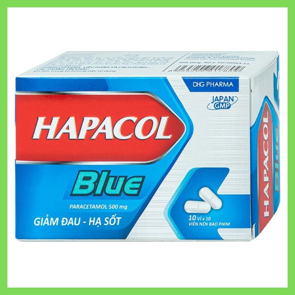Viên nén Hapacol Blue 500mg giảm đau, hạ sốt
