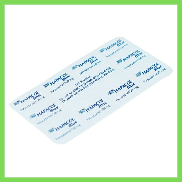 Viên nén Hapacol Blue 500mg giảm đau, hạ sốt (4)