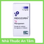 Bột pha tiêm Medozopen 1g điều trị nhiễm trùng do vi khuẩn nhạy cảm với Meropenem