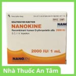 Thuốc Nanokine 2000IU/ml tăng tạo hồng cầu, điều trị thiếu máu (1 bơm tiêm) Dung dịch tiêm Nanokine 2000IU/ml điều trị thiếu máu