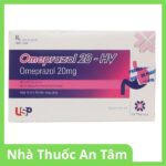 Thuốc Omeprazol 20-HV trị trào ngược dạ dày, thực quản (10 vỉ x 10 viên) Viên nang Omeprazol 20-HV trị trào ngược dạ dày, thực quản