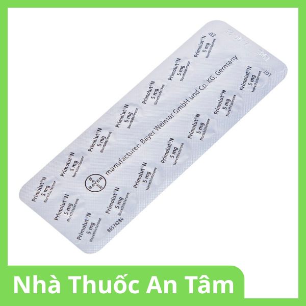 Viên nén Primolut N điều trị xuất huyết do rối loạn chức năng, vô kinh (6)