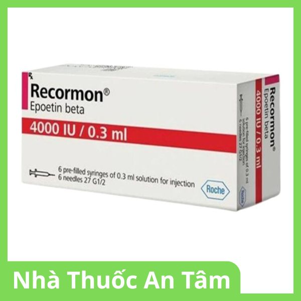 Thuốc tiêm Recormon 4000IU/0.3ml điều trị bệnh thiếu máu