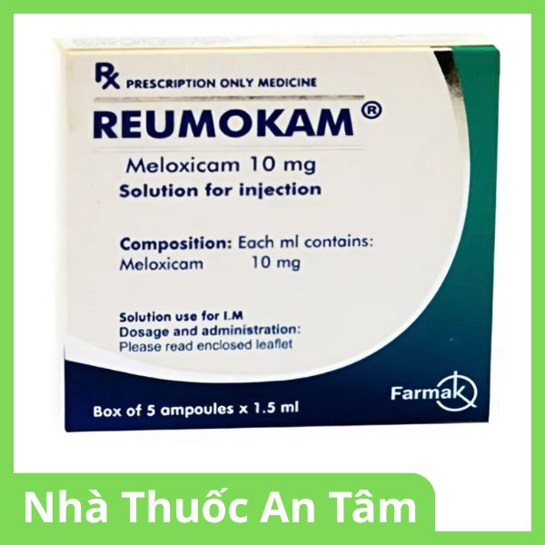 Dung dịch tiêm Reumokam 10mg điều trị viêm xương khớp, viêm khớp dạng thấp