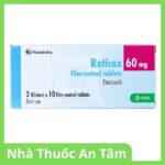 Thuốc Roticox 60mg giảm viêm xương khớp (3 vỉ x 10 viên) Viên nén bao phim Roticox 60mg giảm viêm xương khớp