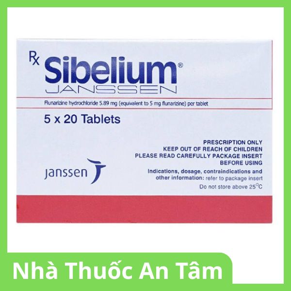 Viên nén Sibelium Janssen điều trị đau nửa đầu