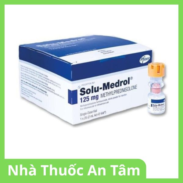 Bột pha tiêm Solu Medrol 125mg điều trị rối loạn thấp khớp, hen suyễn