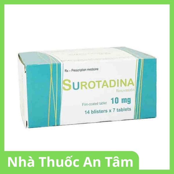 Viên nén Surotadina 10mg điều trị tăng cholesterol trong máu