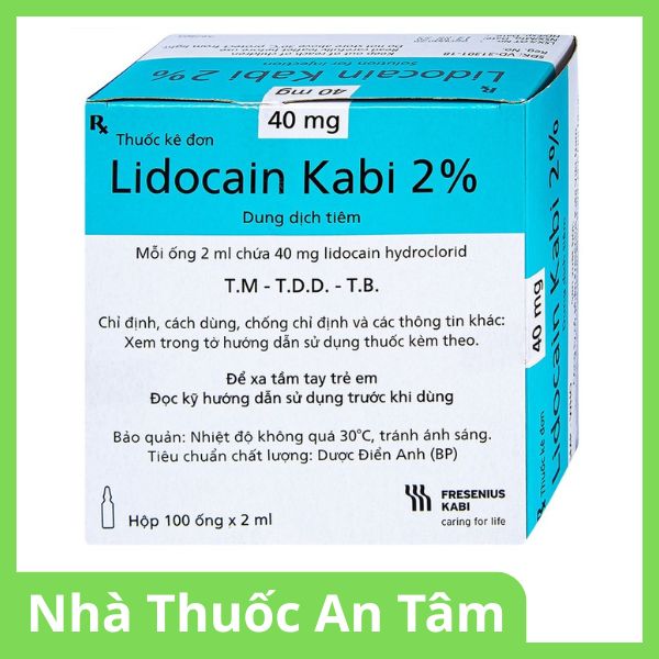 Dung dịch tiêm Lidocain Kabi 2% dùng để gây tê tại chỗ
