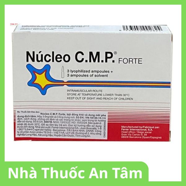 Bột pha tiêm Núcleo C.M.P Forte Ferrer điều trị bệnh về thần kinh ngoại biên (7)