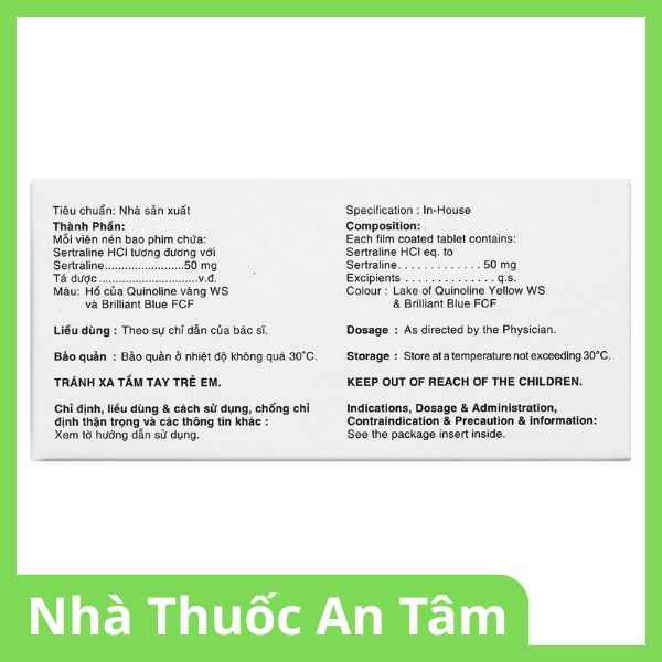 thuoc-utralene-50-4 Viên nén Utralene-50 Umedica điều trị trầm cảm (4)