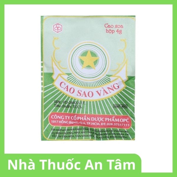 Cao Sao Vàng OPC điều trị cảm cúm, nhức đầu