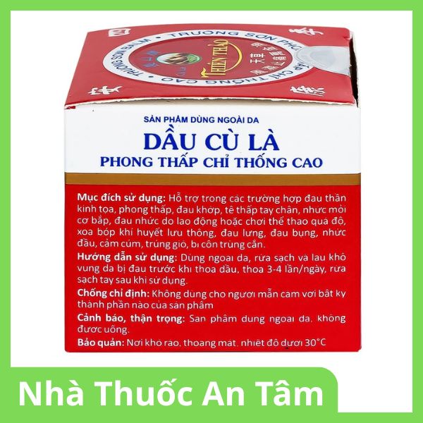 dau-cu-la-thien-thao-xoa-bop-30g-3 Dầu Cù Là Thiên Thảo xoa bóp hỗ trợ giảm đau thần kinh tọa, phong thấp (3)