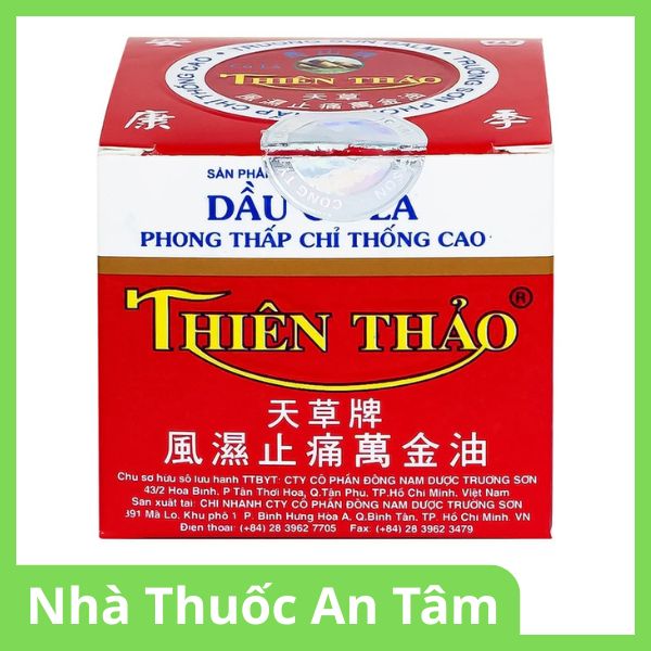 Dầu Cù Là Thiên Thảo xoa bóp hỗ trợ giảm đau thần kinh tọa, phong thấp