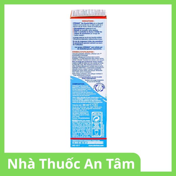Dung dịch xịt mũi Sterimar Blocked Nose Baby hỗ trợ giảm viêm mũi cho bé chai 50ml (2)