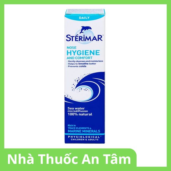 Dung dịch xịt mũi Sterimar Hygiene and Comfort hỗ trợ vệ sinh mũi hàng ngày