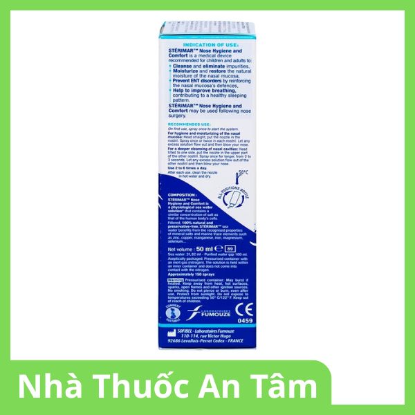 Dung dịch xịt mũi Sterimar Hygiene and Comfort hỗ trợ vệ sinh mũi hàng ngày (2)