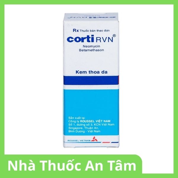 Kem bôi Corti RVN điều trị chàm thể tạng, chàm dạng đĩa, sần ngứa