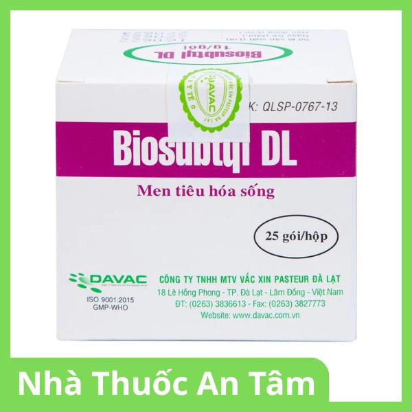 Men tiêu hoá sống Biosubtyl DL điều trị tiêu chảy, viêm đại tràng, rối loạn tiêu hoá