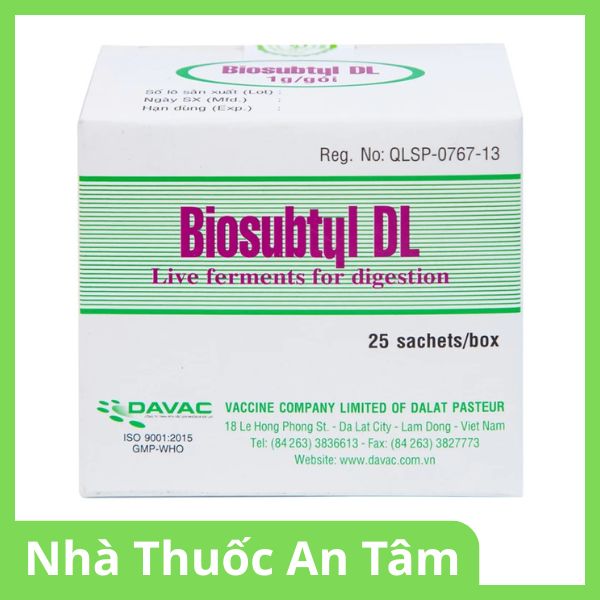 Men tiêu hoá sống Biosubtyl DL điều trị tiêu chảy, viêm đại tràng, rối loạn tiêu hoá (2)
