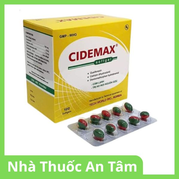 Viên nang mềm Cidemax điều trị ho khan, ho có đờm, ho do cảm cúm (4)
