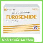 Thuốc Furosemide 40mg Mekophar điều trị phù, tăng huyết áp, tăng canxi huyết Viên nén Furosemide 40mg Mekophar điều trị phù, tăng huyết áp, tăng canxi huyết
