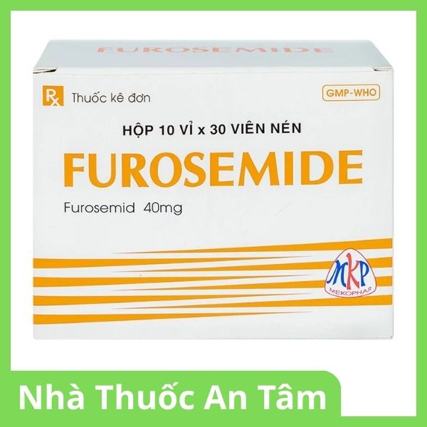 Viên nén Furosemide 40mg Mekophar điều trị phù, tăng huyết áp, tăng canxi huyết