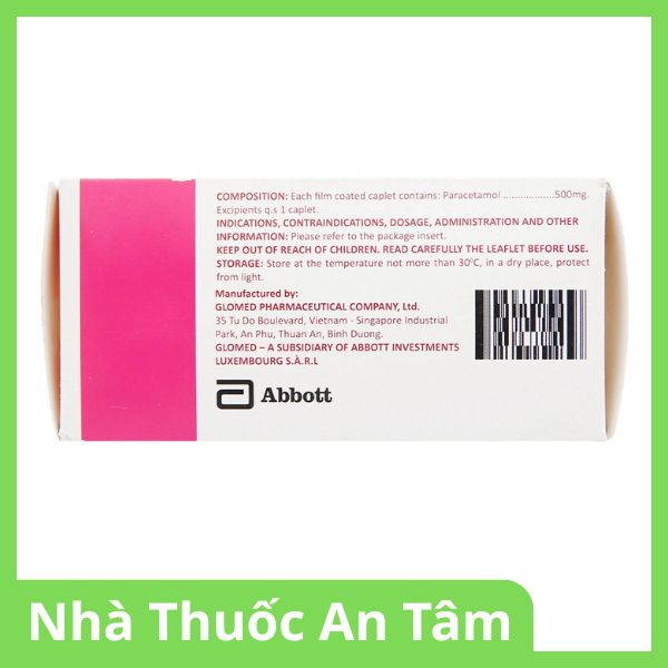 thuoc-glotadol-500mg-3 Viên nén bao phim Glotadol 500mg hỗ trợ giảm đau, hạ sốt (3)