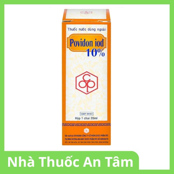 Thuốc nước Povidon Iod 10% OPC sát khuẩn vết thương ô nhiễm và da