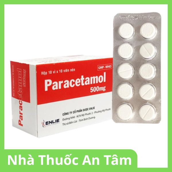 Viên nén Paracetamol 500mg Enlie hạ sốt, giảm đau từ nhẹ đến trung bình (2)