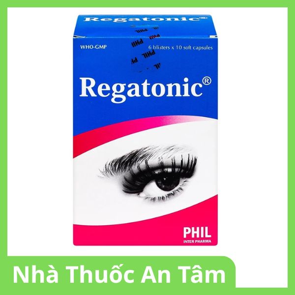 Viên nang mềm Regatonic hỗ trợ điều trị bệnh lý cận thị, quáng gà, mỏi mắt, giảm thị lực
