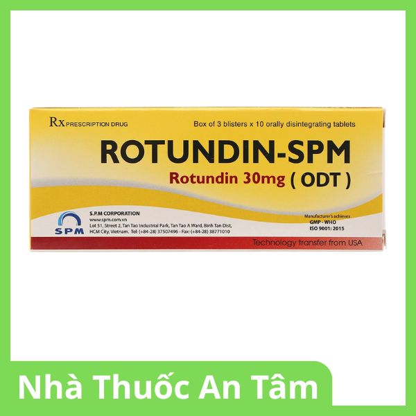Viên nén Rotundin-SPM 30mg giúp giảm lo âu, căng thẳng