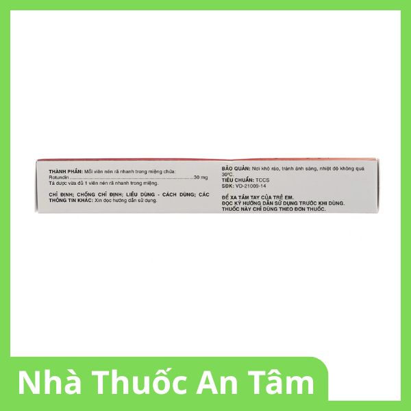 thuoc-rotundin-spm-30mg-3 Viên nén Rotundin-SPM 30mg giúp giảm lo âu, căng thẳng (3)