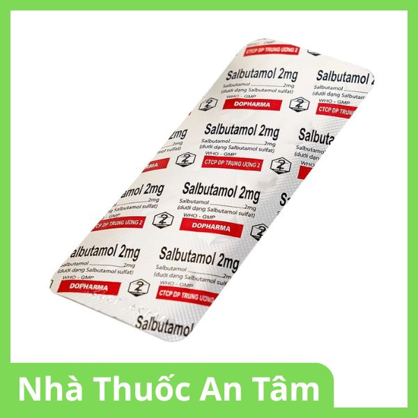thuoc-salbutamol-2mg-6 Viên nén Salbutamol 2mg giúp giảm co thắt phế quản trong hen, viêm phế quản mãn tính (6)