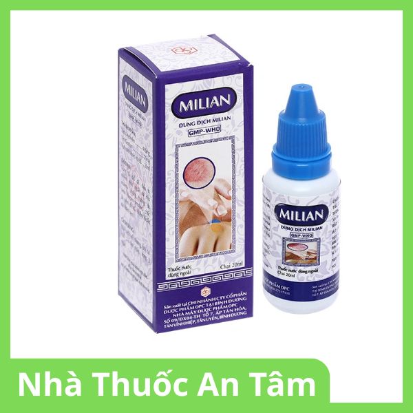 thuoc-tim-milian-4 Dung dịch bôi Milian trị nhiễm virus ngoài da, nhiễm khuẩn da (4)