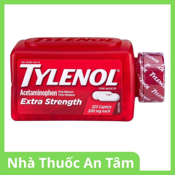 Viên nén Tylenol 500mg giảm đau, hạ sốt