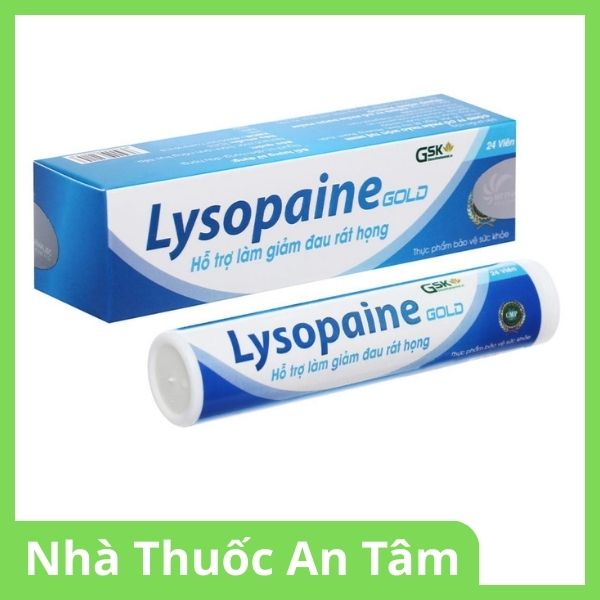 Viên ngậm Lysopaine Gold làm dịu cổ họng, giảm phù nề, đau họng (5)
