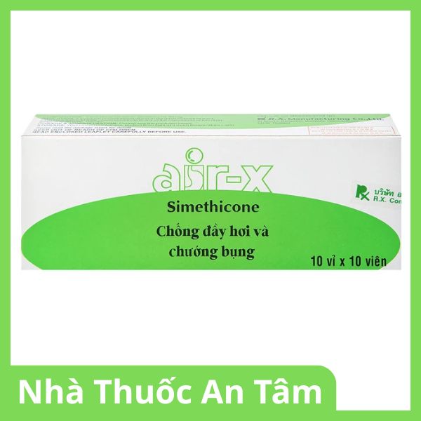 Viên nhai Air-X hương bạc hà chống đầy hơi và chướng bụng